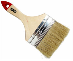 Цена за 2 шт. Кисть малярная плоская "Стандарт" нат. щетина 4" (100мм) дер.ручка ON 02-01-140