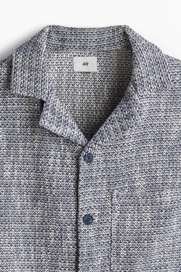 Camisa resort en tejido texturizado Regular Fit - H&m фото 8