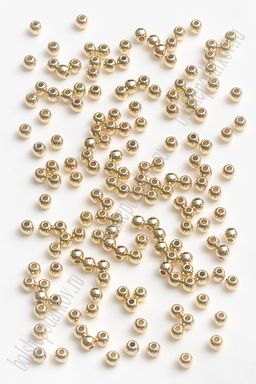 Бусины 4 мм "Шарик" (400 шт) SF-7292, золото