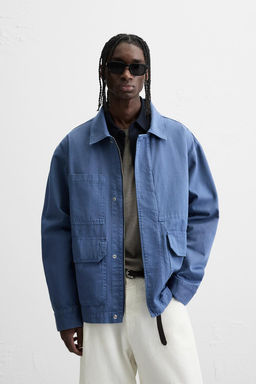 WASHED OVERSHIRT WITH POCKETS - Zara фото 2