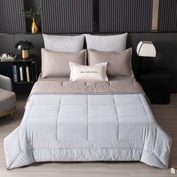 Комплект постельного белья на резинке Сатин Velouria Luxe с Одеялом VLR008 180*200*25;160*200*25;140*200*25 Евро 4 Наволочки