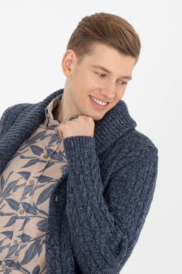 U. S. Polo Assn Мужской темно-синий трикотажный кардиган