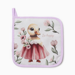 Набор кухонный Доляна «Уточка»: варежка 20×28 см, прихватка 17×17 см, 35% хлопок, 65% п/э