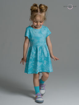 Платье Лето зайцы варенка бирюза - Sovalina фото 20