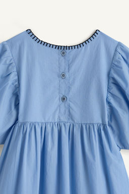 VESTIDO GOMAS FLORES BORDADAS LIMITED EDITION / Azulado - Zara фото 8