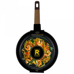 Сковорода с антипригарным покрытием Brownie д26см, h5,5см, s2,8мм, дно д3,5мм, индукционное дно д20,5см, алюминий, бакелитовая ручка с покрытием soft-touch, Regent (Китай) Подходит для всех видов плит, включая индукционную. - Домашняя мода фото 6