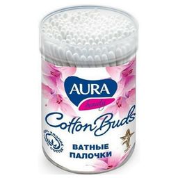 AURA ватные палочки (100шт) Beauty стакан
