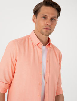 Mercan Oxford Slim Fit Kolay _t_lenebilir G_mlek - Pierre cardin фото 2