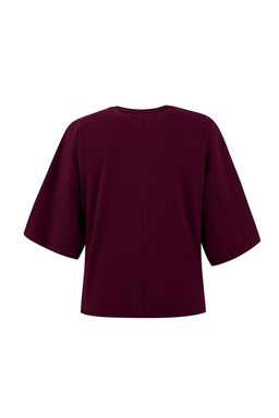 Wardrobe Essentials-Murdum Genis Kal?p Yarasa Kol Pamuk Orme T-Shirt TWOSS26TS00047