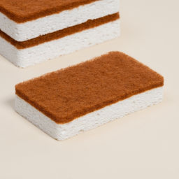 Губки для посуды SL Home, из древесной целлюлозы, с кокосовым абразивом, 3 шт. - Sima-land home фото 3