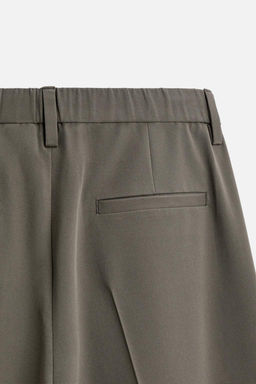 STRAIGHT-LEG JOGGER WAIST TROUSERS - Zara фото 9