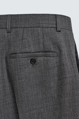 PANTAL?N REGULAR FIT 100% LANA / Gris - Zara фото 10