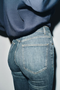 JEANS TRF SKINNY TIRO ALTO / Azul / Gris - Zara фото 6