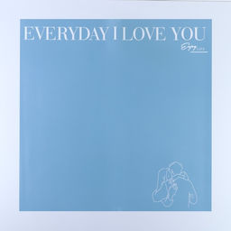 Цена за 10 шт. Плёнка двухсторонняя Love you, голубой, 56 56 см - Дарите счастье фото 2