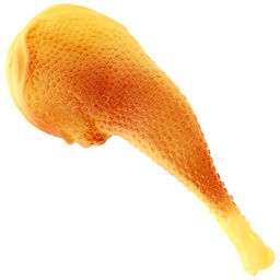 Игрушка для собаки "Куриная ножка" 19х7,5см, резиновая, с пищалкой (Китай)