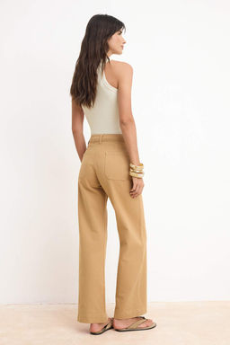 Camel Yuksek Bel Wideleg %100 Pamuk Jeans TWOSS26JE00169 - Trendyolmilla фото 4