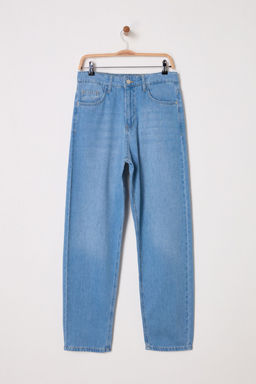 TRENDYOL MAN Ac?k Mavi Ince Kumas Baggy Fit Jeans Kot Pantolon TMNSS25JE00004 - Trendyolmilla фото 6