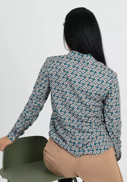 рубашка с длинным рукавом приталенного силуэта - Трика фото 12