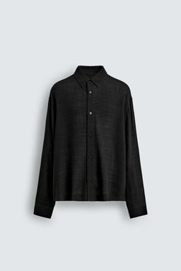 VISCOSE/COTTON TEXTURED SHIRT - Zara фото 6