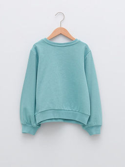 Bisiklet Yaka Daisy Duck Bask?l? Uzun Kollu K?z ?ocuk Sweatshirt - Waikiki фото 2