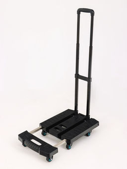 Тележка складная с раздвижной платформой, для перевозки грузов, нагрузка до 100 кг, телескопическая ручка, пластик, Greengo