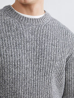 Bisiklet Yaka Erkek Triko Kazak