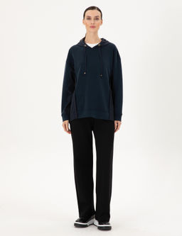Lacivert Oversize Modal Kuma_ Sweatshirt - Pierre cardin фото 4