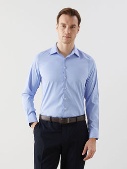 Рубашка мужская Slim Fit фактурная