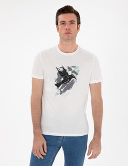 Белая стройная мата