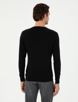 Черный зауженный свитер - Cacharel фото 5