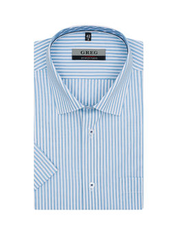 Сорочка мужская короткий рукав GREG 211/207/0226/1p STRETCH