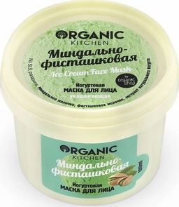 Маска для лица Йогуртовая Миндально-фисташковая, 100 мл / organic kitchen  фото 2