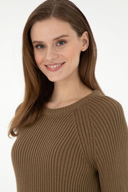 Женский свитер цвета хаки Неожиданная скидка в корзине - U.s. polo assn фото 2