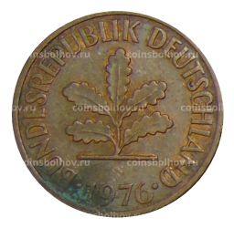 2 пфеннига 1976 года F Германия
