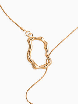 Кулон удавка «Абстракция», 70 см, цвет золото