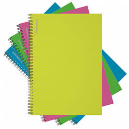 Цена за 12 шт. Тетрадь общая ученическая на спирали ErichKrause Neon, А4, 120 листов, клетка, ламинация глянцевая, структурное тиснение лён  фото 11