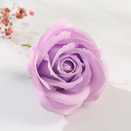 Цена за 25 шт. Мыльные лепестки для ванны Бутон королевской розы. Сиреневый, подарочный, 7?7?6 см