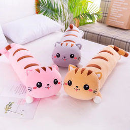 Мягкая игрушка Коты батон длинные лежачие 90 см (арт. 1115/90)