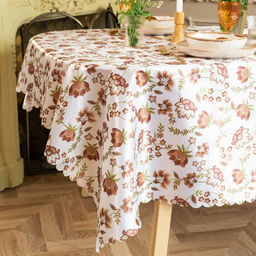 Скатерть «Доляна» Red flowers, 145×300 см