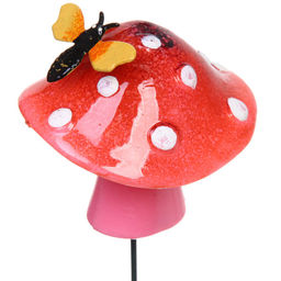 Фигура на спице "Летний гриб" 9*8 см, микс