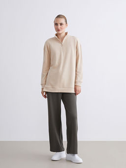 Dik Yaka Kad?n Sweatshirt Tunik