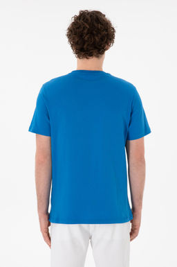 Erkek Regular Fit Bisiklet Yaka Kobalt Mavi Basic Ti__rt Sepette S_rpriz _ndirim - U.s. polo assn фото 6