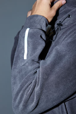 TRENDYOL MAN Premium Antrasit Oversize/Normal Kesim Bask?l? Anti-pilling Polar Sweatshirt TMNAW24SW00122 - Trendyolmilla фото 13