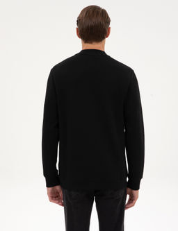 Siyah Regular Fit Sweatshirt - Pierre cardin фото 5