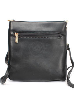 Сумка женская искусственная кожа DJ-7014-1-BLACK, 1отд, плечевой ремень, черный SALE 257791 - Adelia фото 7