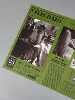 Цена за 15 шт. Плёнка флористическая «Газета любви», травянной, 65 мкм, 50×57±1 см