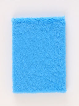 Блокнот пушистый и ручка многоцветная «Стич», голубой