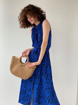 Платье, как из к/ф Красотка, синее с принтом - Martichelli фото 15