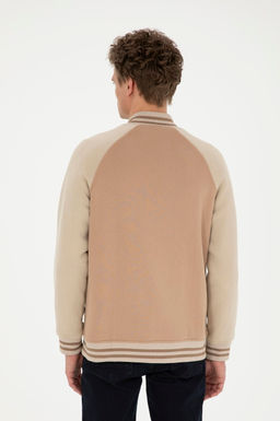 Мужской вязаный кардиган кокосового цвета - U.s. polo assn фото 5