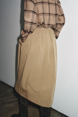 ZW COLLECTION CAPE MIDI SKIRT - Zara фото 4
